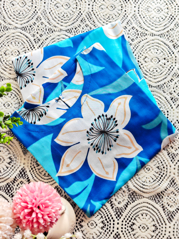 IMG_20251220_150607441 Women's Sleeveless Printed Blue Coord-Sets - Short Top