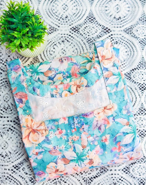 Cotton Hakoba floral printed frock