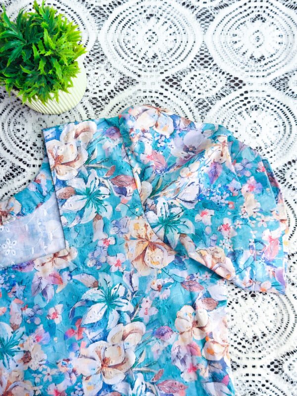 Cotton Hakoba floral printed frock