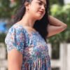 Cotton Hakoba floral printed frock